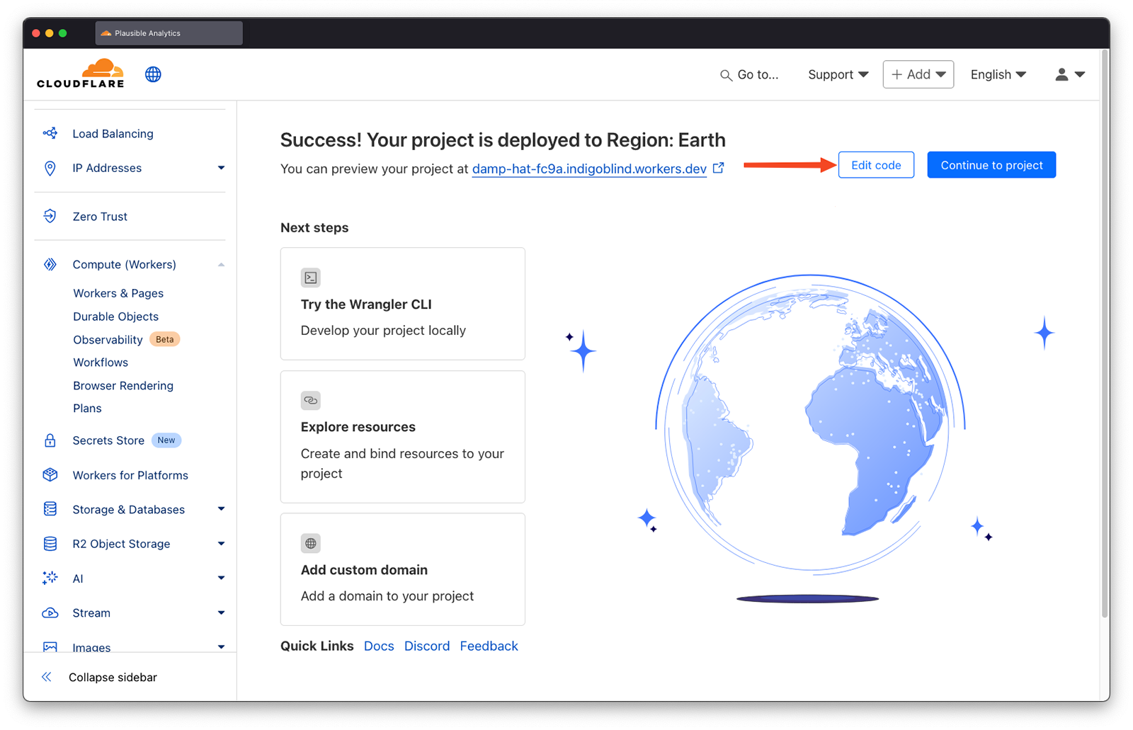 Edit CloudFlare worker